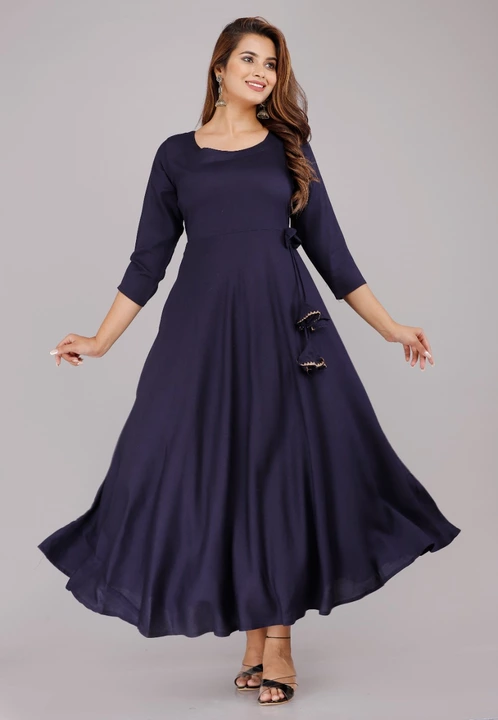 Post image womens rayon Gown, trendy Gown, festival Gown, partywear Gown, daily wear Gown, offical Gown, Gown, womens Gown