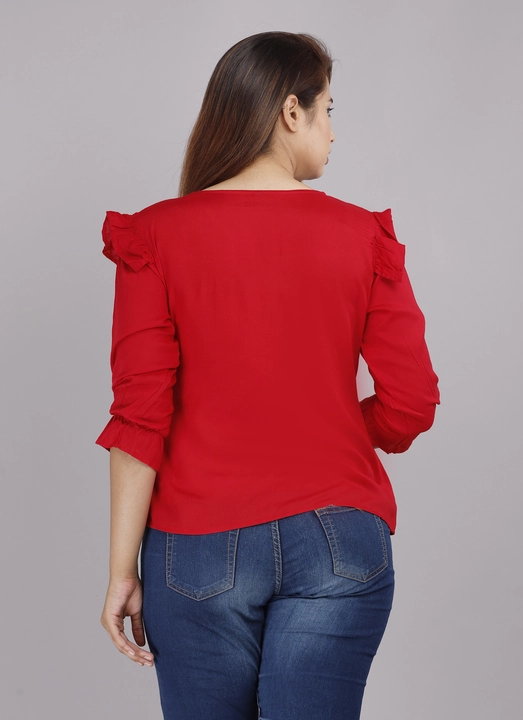 Red top uploaded by Shree shyam fashion on 8/8/2022