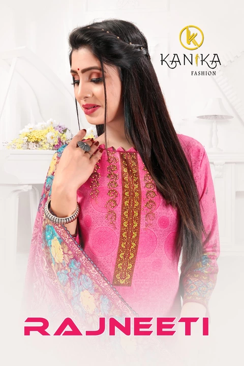 RAJNEETI UNSTITCHED MALAI SATIN SUITS WITH BAG  uploaded by business on 8/8/2022