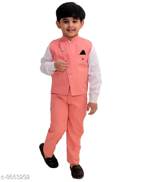 Product image with price: Rs. 800, ID: boys-3-piece-party-wear-dress-b2f2094e