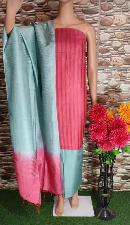 Katan silk suit fab  uploaded by Shahrukh Handloom on 8/8/2022
