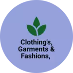 Business logo of Clothing's, Garments & fashions,