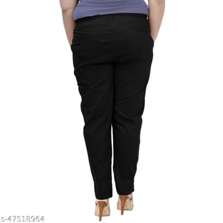 Stretchable plus big size trouser for women/Girls uploaded by Jai shree shyam creation  on 8/8/2022