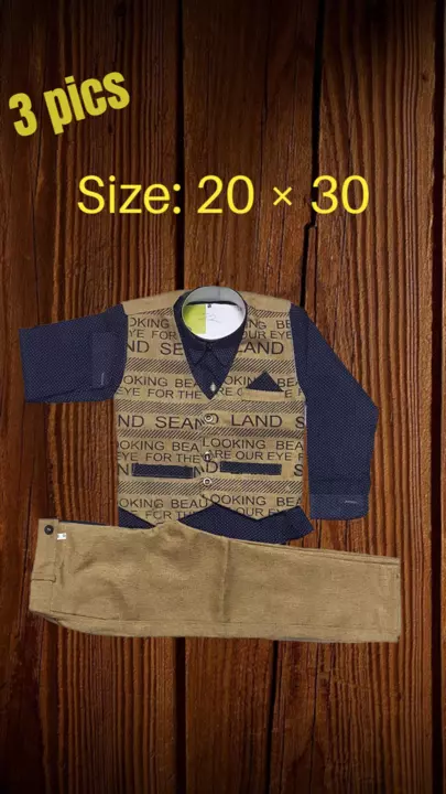 3 pics suit | kid's wear | Mahavir enterprise  uploaded by Mahavir Enterprise on 8/8/2022