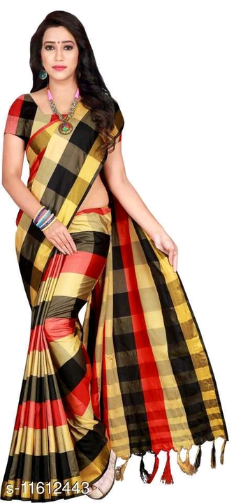 Cotta. Silk sarees with blouse uploaded by business on 8/8/2022