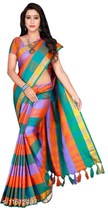 Cotta. Silk sarees with blouse uploaded by RK fabric and tailor on 8/8/2022