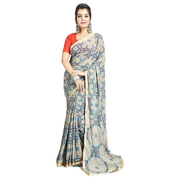 Post image Hey! Checkout my new collection called Taksita Digital Printed Sarees Geor.