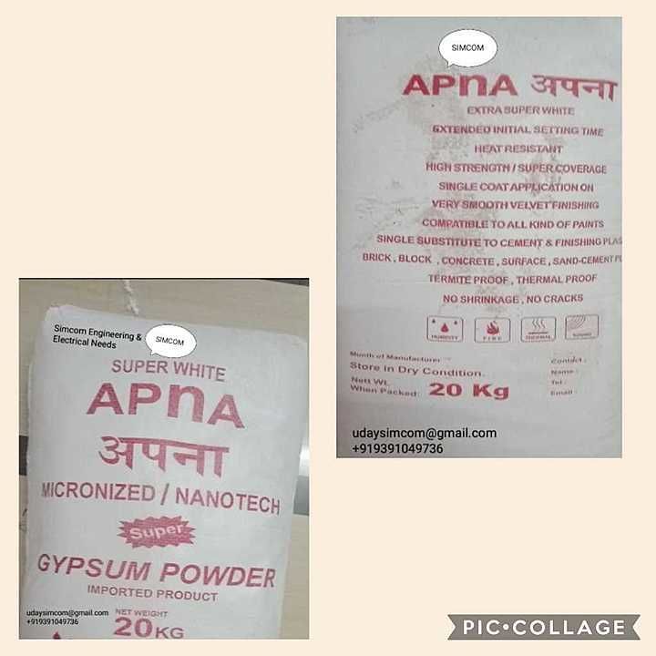 Apna micronized super gypsum powder  uploaded by Simcom Engineering&Electrical Needs on 11/22/2020