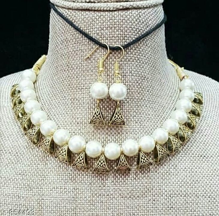 beads Necklace set ,golden oxided
Please contact me for bulk price  Whatsapp me - uploaded by The Ps Creations on 11/22/2020