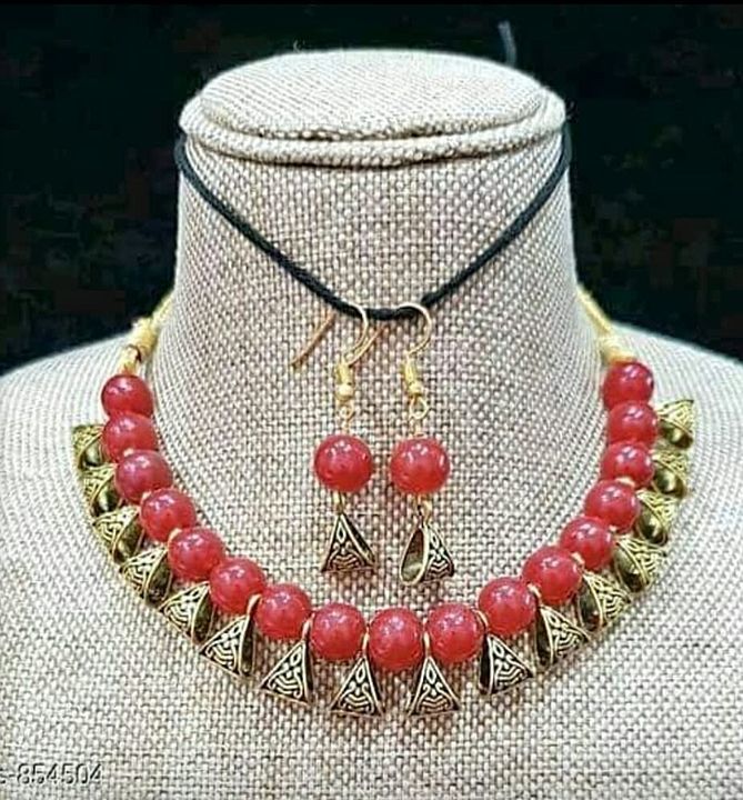 beads Necklace set ,golden oxided
Please contact me for bulk price  Whatsapp me - uploaded by business on 11/22/2020