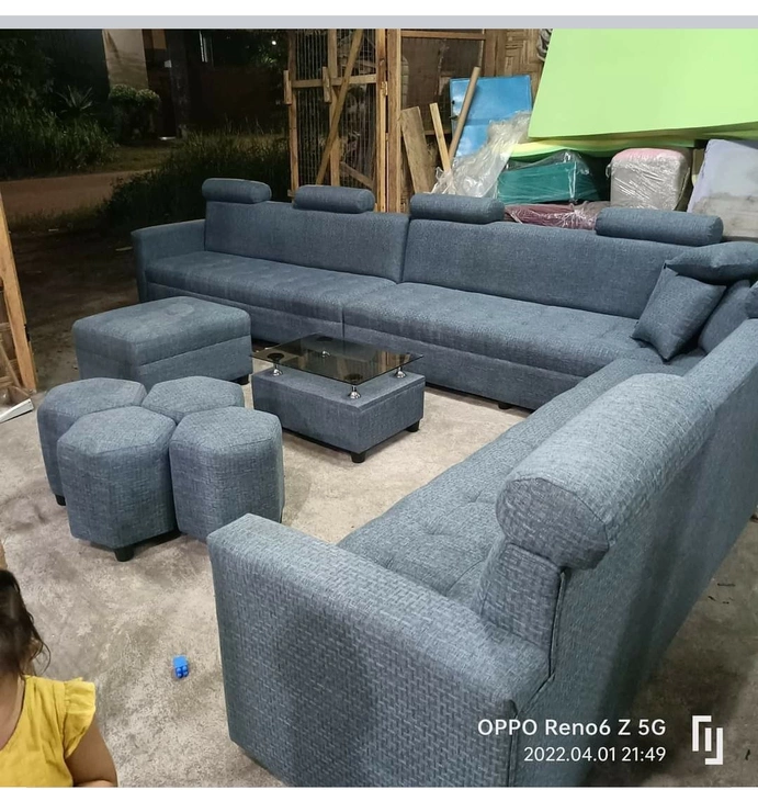 L SHAPE sofa set for home decor furnishing uploaded by Home Decor Furnishing on 8/9/2022