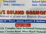 Business logo of Buland Garments