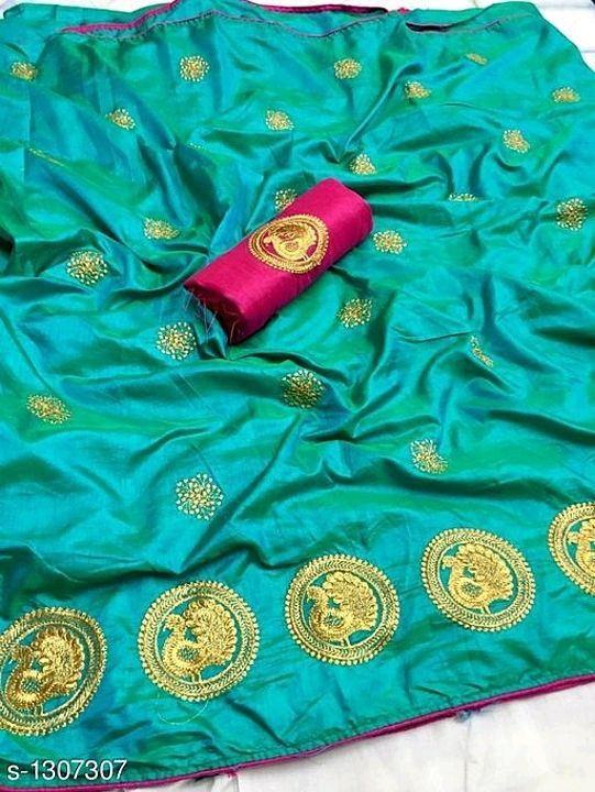 Beautiful embroidered saree uploaded by Doorstep dealers on 6/22/2020
