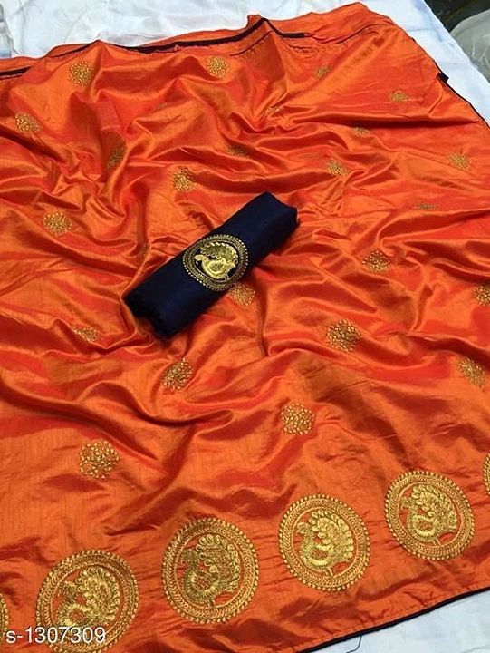 Beautiful embroidered saree uploaded by business on 6/22/2020