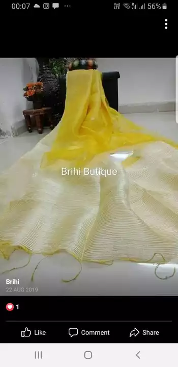 Cotton silk ball saree uploaded by business on 8/9/2022