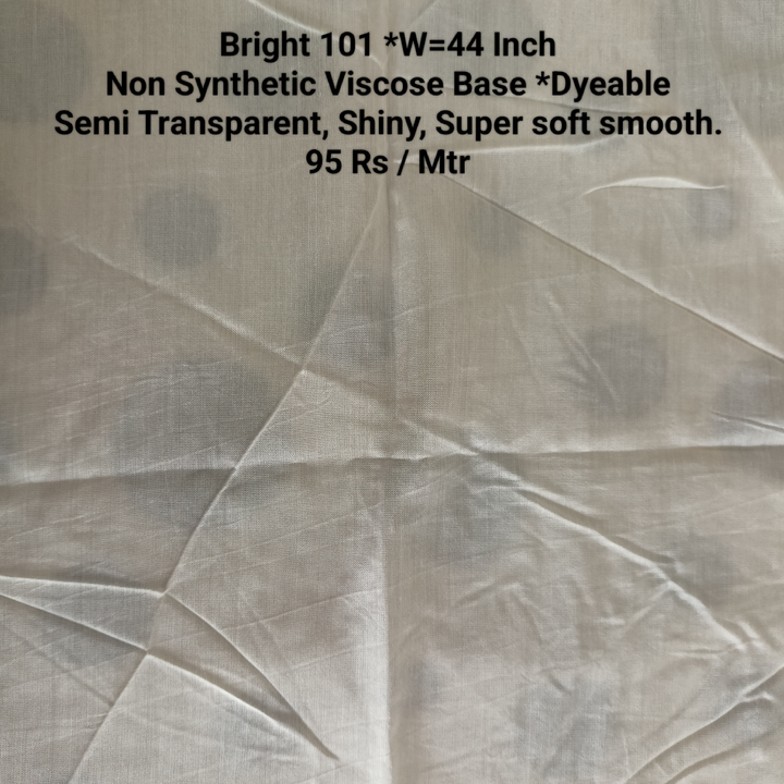 Bright 101 Non Synthetic Fabric  uploaded by Kasturi Ecom on 8/9/2022