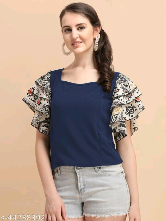 Crop top blue uploaded by Ethnicbazar on 8/9/2022