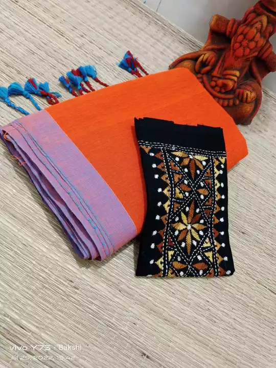 Post image Khadi cotton saree with blouse
