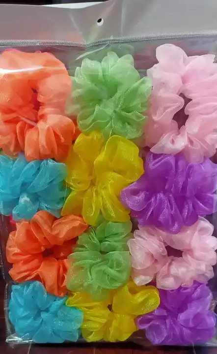 Organza scrunchies uploaded by business on 8/9/2022