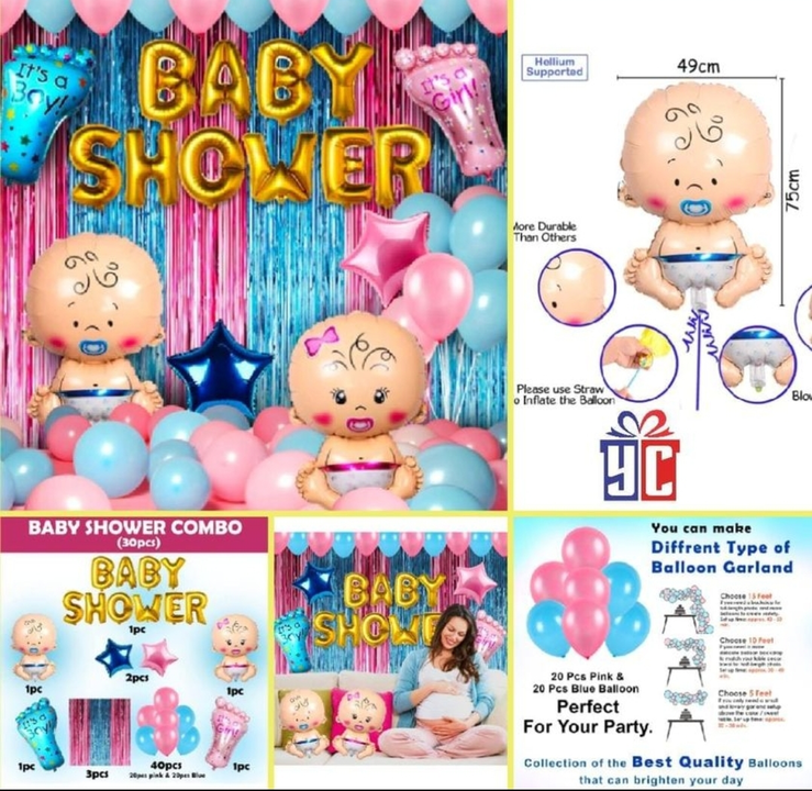 Baby shower  foil uploaded by M/s.p.m.bhavsar on 8/9/2022