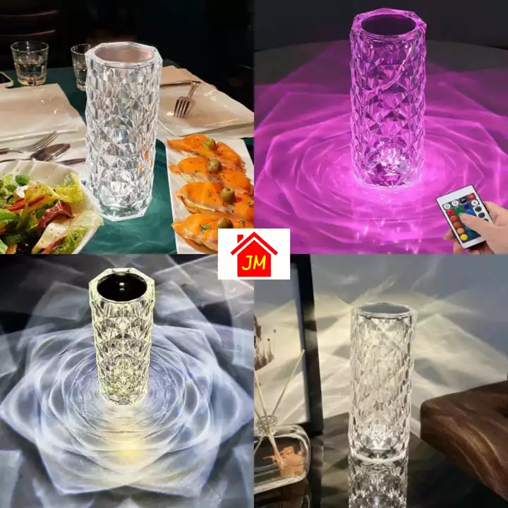 *Rose Diamond Table lamp* Touch Dimmable Cordless Diamond Table Lamp USB Rechargeable Bar Bedroom uploaded by Ahmad Sales on 8/9/2022