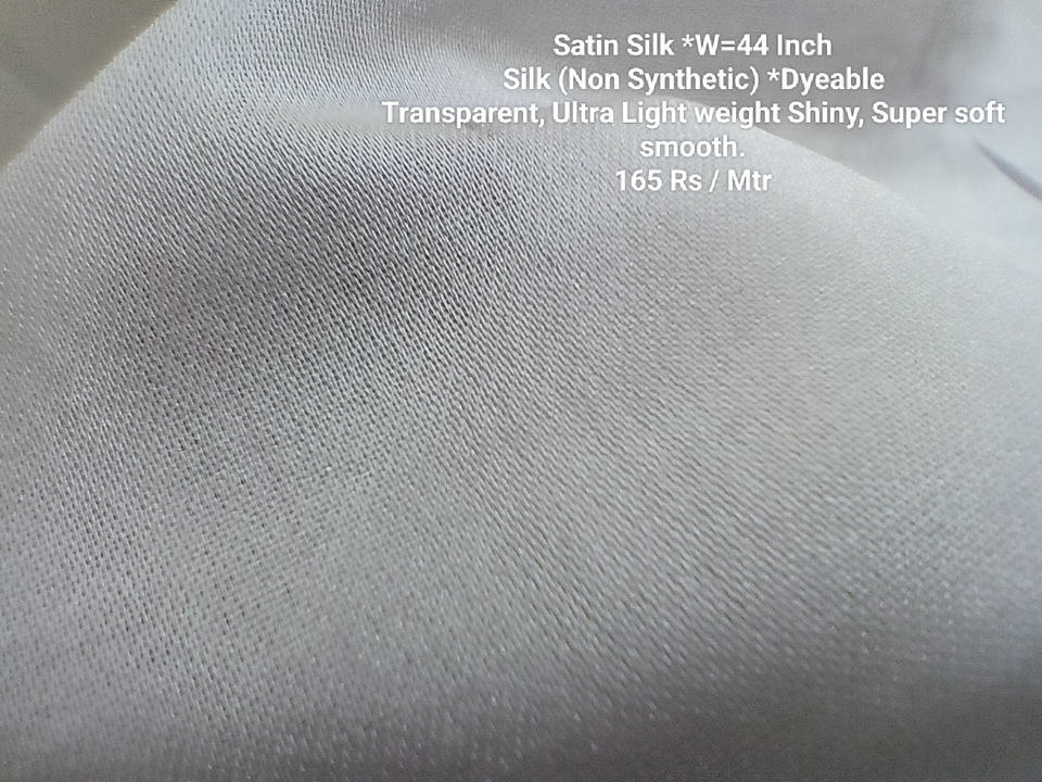 Satin Silk Fabric  uploaded by Kasturi Ecom on 8/9/2022
