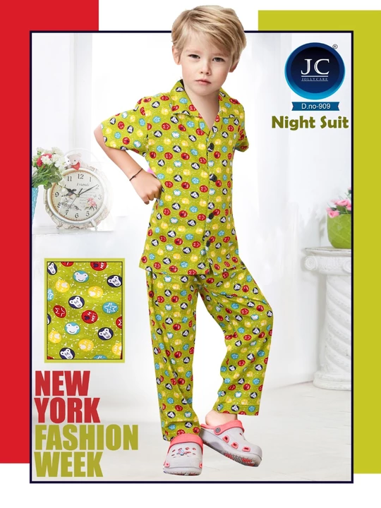 Jolly care night suit pyjama for boys size 16 to 26 uploaded by business on 8/9/2022