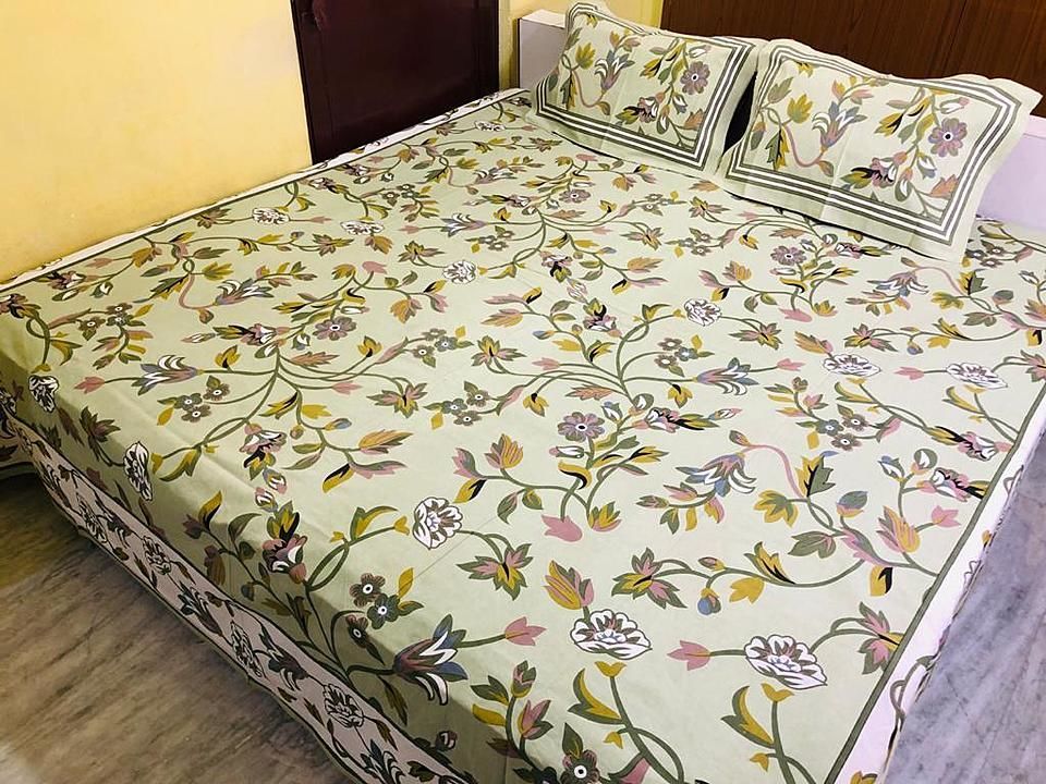 Product image with price: Rs. 899, ID: jaipuri-premium-quality-cotton-bed-sheets-king-size-100-by-108-458441a0