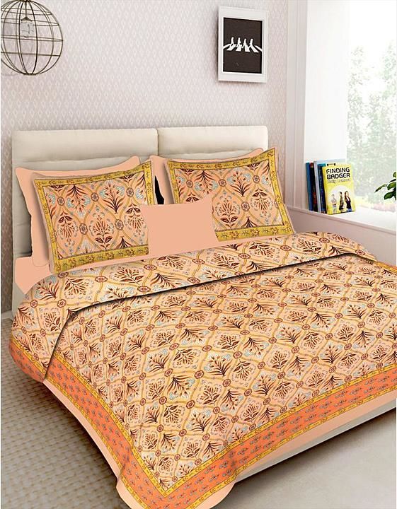 Jaipuri premium quality cotton bed sheets. King size, 100 by 108. uploaded by business on 11/23/2020