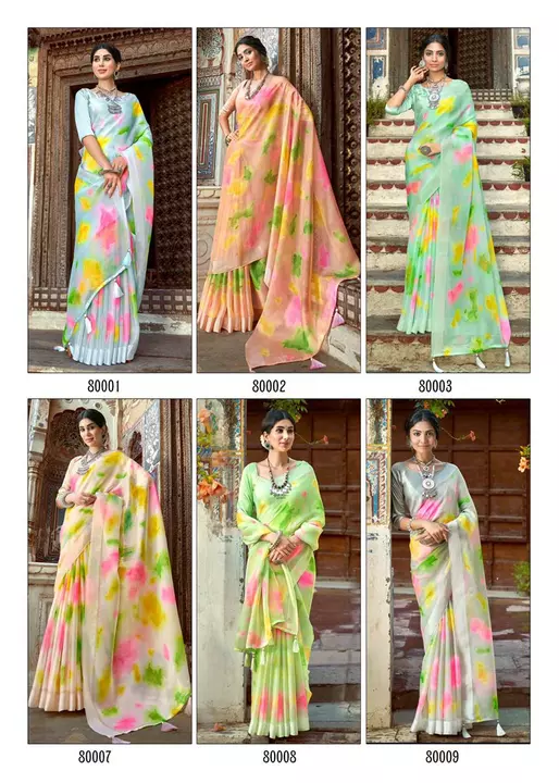 Post image Only Wholesale 
Waitless Sarees 
Rs 250+Gst 
6.30 with blouse