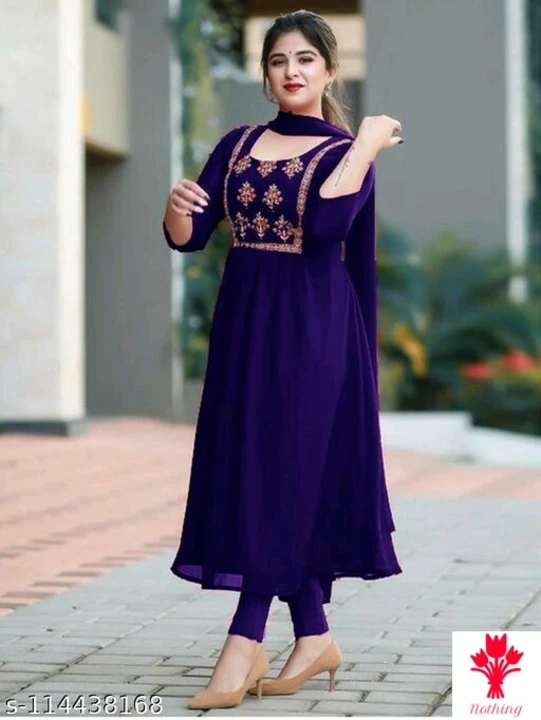 Post image Do you wants to look simple and classy look so try this new kurti set and look pretty 🥰😇##