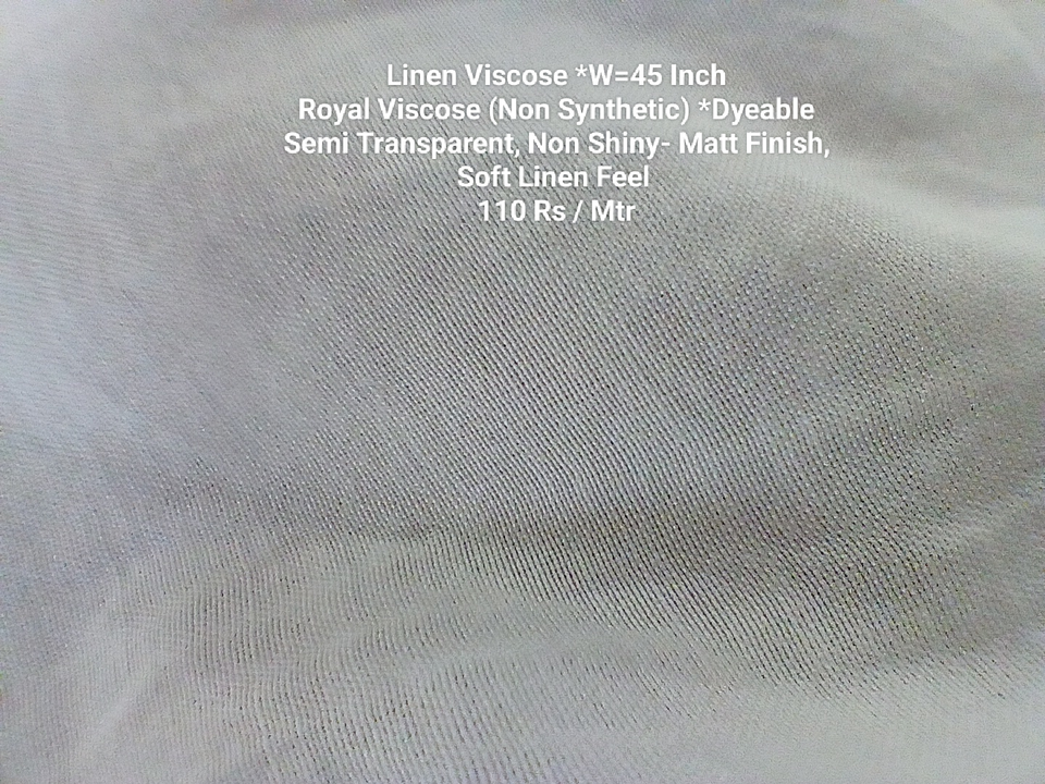 Linen Viscose Fabric  uploaded by Kasturi Ecom on 8/10/2022