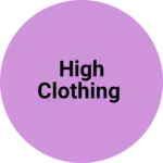Business logo of High clothing