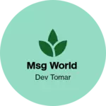 Business logo of MSG World