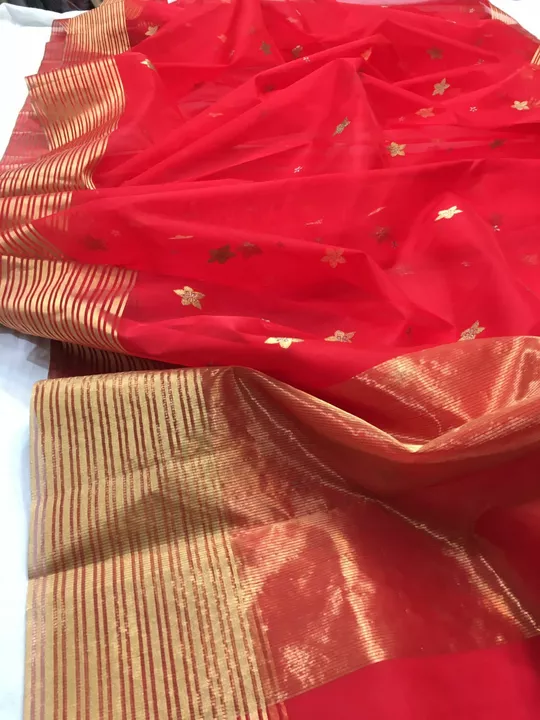 Chanderi handloom sarees uploaded by Handmade chanderi sarees on 8/10/2022