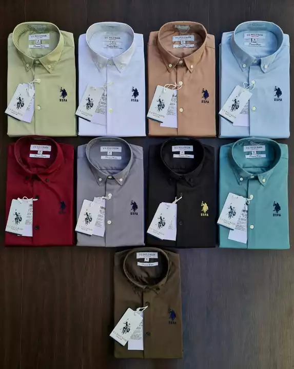 US POLO PREMIUM QUALITY PLAIN SATIN LYCRA SHIRTS uploaded by Outlook Fashions on 8/10/2022