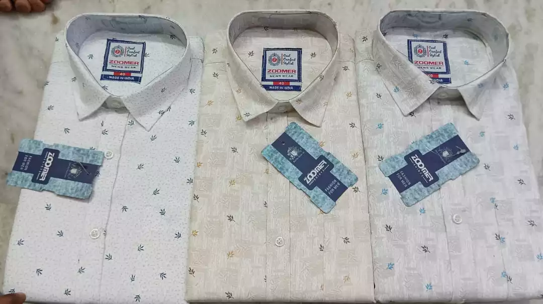 Post image Call 9859025793 for query
We can manufacture shirt formal and short pattern
Size 40/42
Also available in M/L/Xl