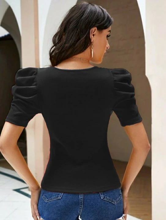 Round neck, puff sleeve women's western top  uploaded by Jivansh International on 8/10/2022