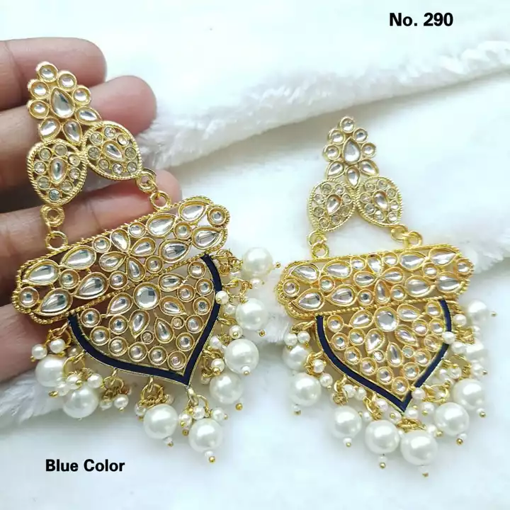Kundan Earrings uploaded by RS Jewels Creation on 8/10/2022