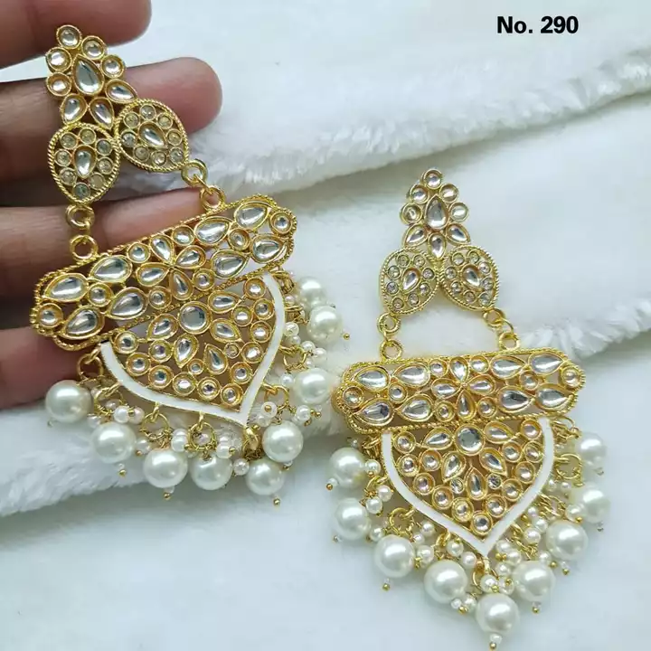Kundan Earrings uploaded by RS Jewels Creation on 8/10/2022