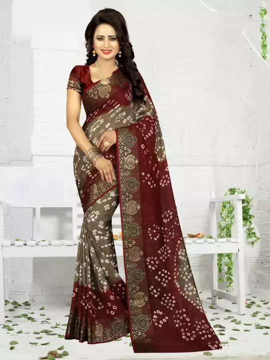 Bandhani Saree  uploaded by Shree Sati Textiles on 8/10/2022