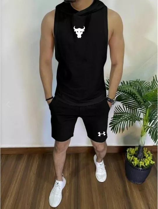 *Very Premium Quality Under Armour Combo* 😍😍😍😍😍😍😍 *Brand - Under Armour CAP SANDO & Shorts C uploaded by SN creations on 8/11/2022