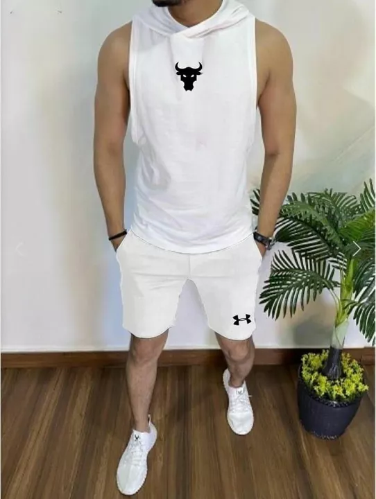 *Very Premium Quality Under Armour Combo* 😍😍😍😍😍😍😍 *Brand - Under Armour CAP SANDO & Shorts C uploaded by SN creations on 8/11/2022