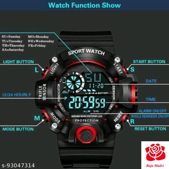 new army sports digital led light boys & mens good looking watch uploaded by business on 8/11/2022