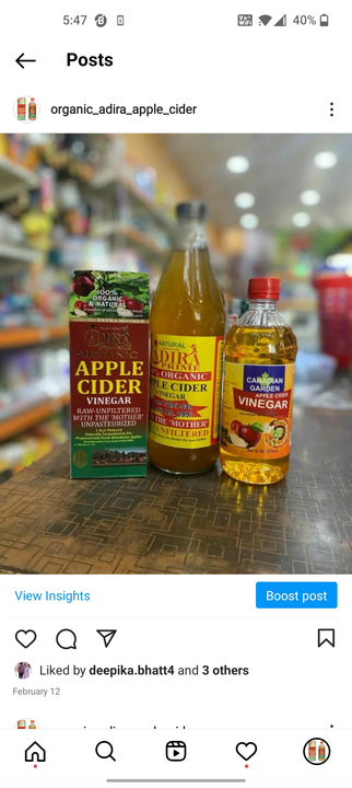 Adira organic apple cider with mother  uploaded by business on 8/11/2022
