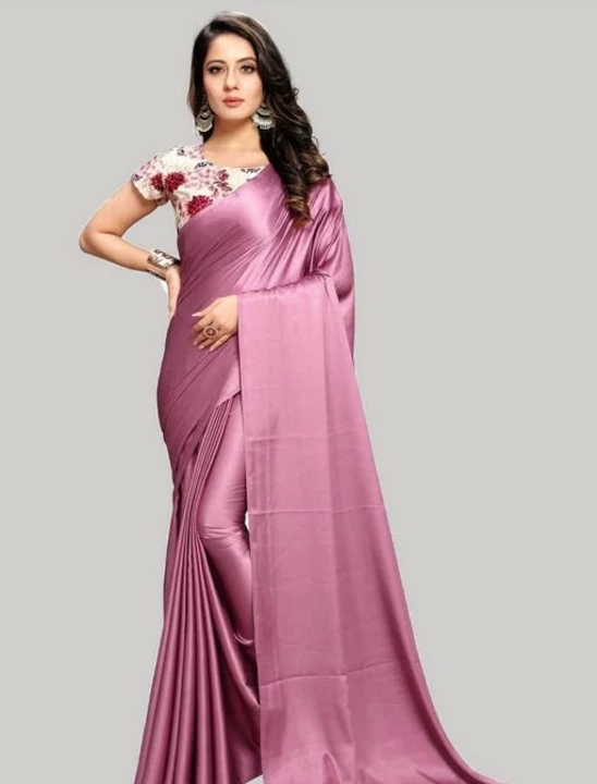 Buy Designer Satin Silk Saree Endless Color Option Bridal Online in India -  Etsy