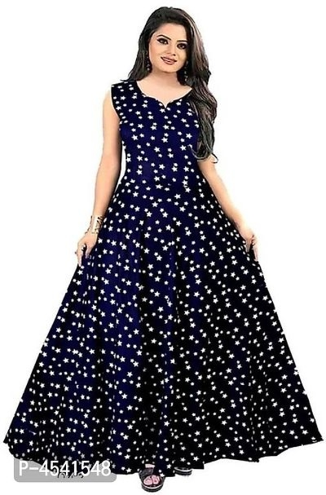 Woman Rayon Printed Stylish Ethnic Gown uploaded by business on 8/11/2022