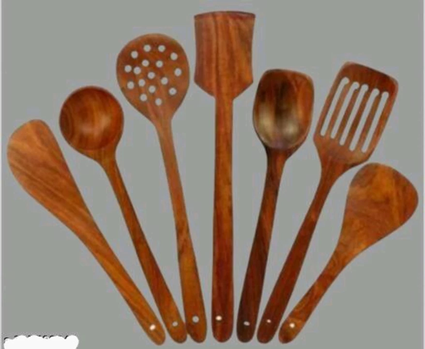 Wooden Kitchen Spoon Set uploaded by Indian kitchen gadgets wholesaler on 8/11/2022