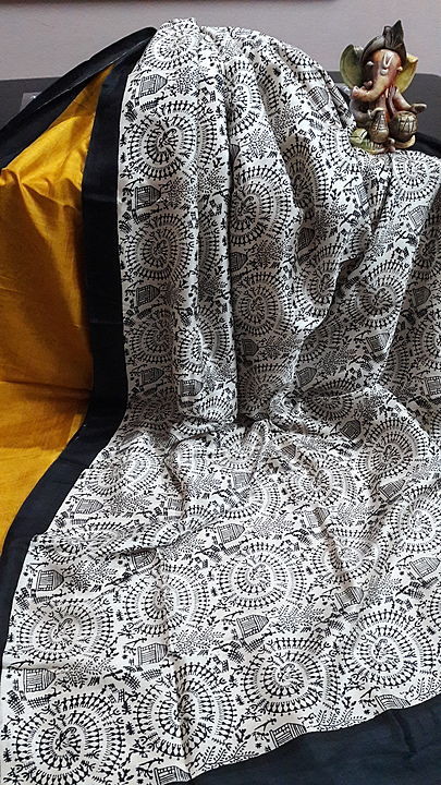 Pure silk Block print saree uploaded by business on 11/23/2020