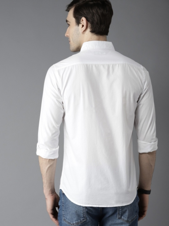 Dennis lingo men solid casual white shirt  uploaded by Mahi clothes on 8/11/2022